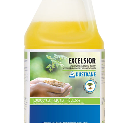 Dustbane Excelsior General Purpose Hard Surface Cleaner, Yellow, 4L, Sold Individually-B2B Discounters