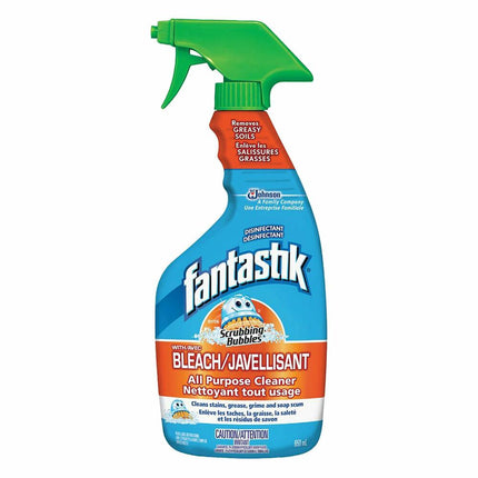 Fantastik® All Purpose Cleaner with Bleach, Light Yellow, 650ml, Sold Individually-B2B Discounters