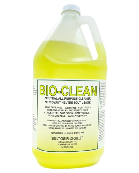 Multi-Clean® Bio-Shine Neutral Cleaner, 4L, Lemon Scent, Sold Individually-B2B Discounters