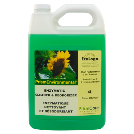 Prism Environmental® Enzymatic Cleaner & Deodorizer, Green, 4L, Sold Individually-B2B Discounters