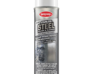Advantage® Sprayway® Stainless Steel Polish And Cleaner, Grey, Lemon, 20oz., Sold Individually-B2B Discounters
