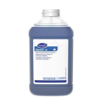Diversey™ Glance® HC Glass And Multi-Surface Cleaner, Blue, 2.5L, Sold Individually-B2B Discounters