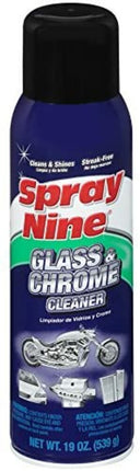 Spray Nine® Glass & Chrome Metal Cleaner, Clear, Lemon Scent, 539g, Sold Individually-B2B Discounters