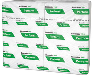 Cascades® T411 Perform Napkin, Interfold, 1-Ply, 8.5" x 12.625", Natural, 16/Case-B2B Discounters