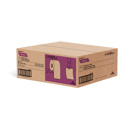 Cascades® Select® Roll Towel, Natural Tan, 1-Ply, 7.9"W x 800' L, 6 Rolls/ Case-B2B Discounters