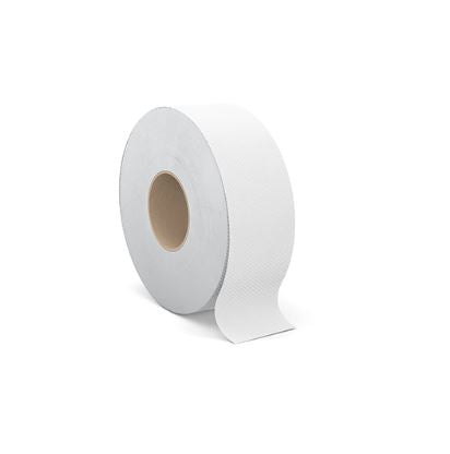 Cascades® Select® Jumbo Toilet Paper, White, 2-Ply, 3.3" W x 1000' L, 1000'/Roll, 12 Roll/Case-B2B Discounters