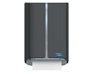 Cascades PRO Tandem® Mechanical No-Touch Hand Towel Dispenser, Dark Gray, 1/Case-B2B Discounters