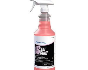 Diversey™ Sani Stuff Ready to Use No Rinse Quaternary Sanitizer, Pink Colour, 946mL, Sold Individually-B2B Discounters