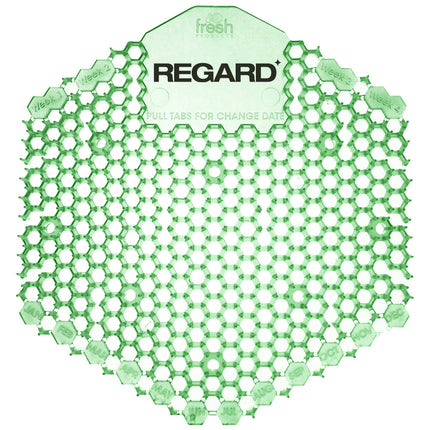 REGARD® Wave Urinal Screen, Herbal Mint Scent, Green, 2/Pack-B2B Discounters