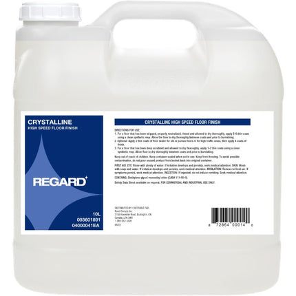 REGARD® Crystalline Floor Finish, White, 10L, Sold Individually-B2B Discounters