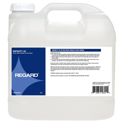 REGARD® Infinity 25 UHS Floor Finish, 10L, Sold Individually-B2B Discounters