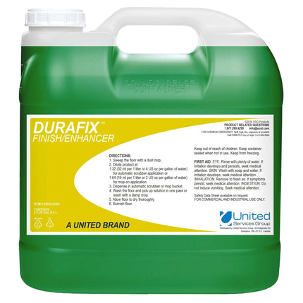 Durafix™ Finish Enhancer, 2.5 Gallons, Green, 2 Bottles/Case-B2B Discounters