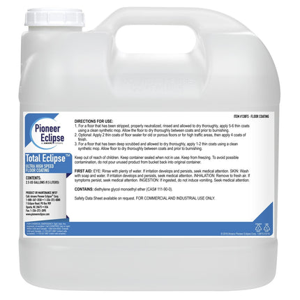 Total Eclipse™ UHS Floor Coating, 9.5L, Sold Individually-B2B Discounters