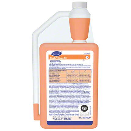 Diversey™ Stride® Neutral Cleaner, Citrus Scent, 946ml, Sold Individually-B2B Discounters