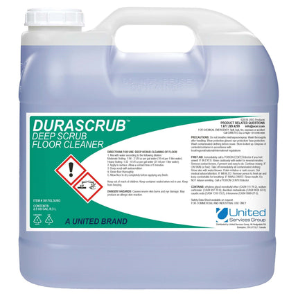 Durascrub™ Deep Scrub Floor Cleaner, 2.5 Gallons, Lavender, 2 Bottles/Case-B2B Discounters