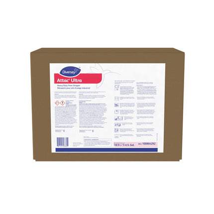 Diversey™ Attac® ULTRA Heavy Duty Floor Stripper, Cherry Almond Scent, 18.9L, 1/Case-B2B Discounters