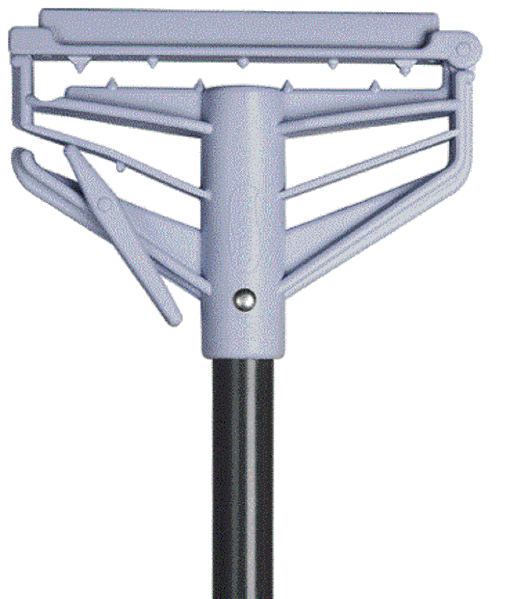 Globe™ Quick Release Mop Handle, 60", Fiberglass, Blue, Sold Individually-B2B Discounters