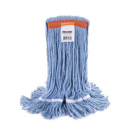 REGARD® Narrow Band Wet Mop, Blue, Medium, Sold Individually-B2B Discounters