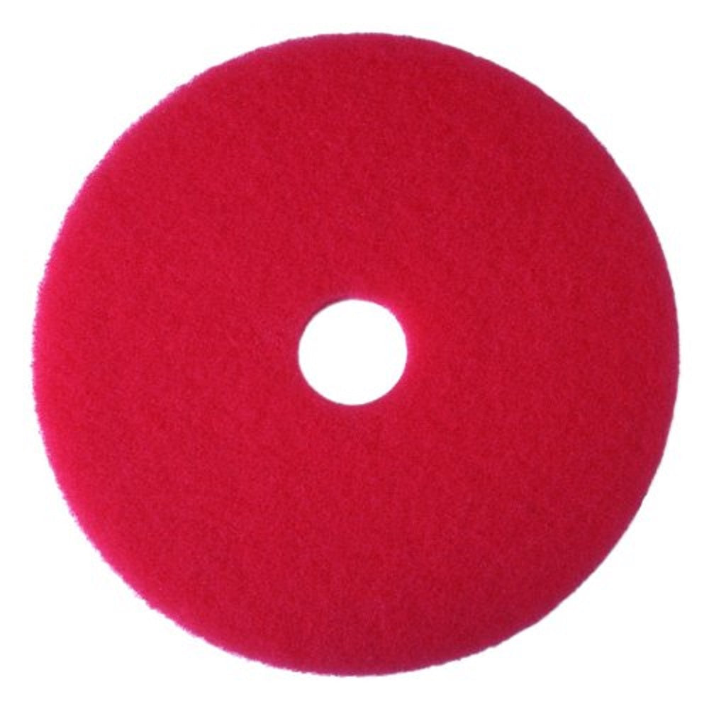3M™ Buffer Pad, Red, 16" Diameter, Sold Individually-B2B Discounters