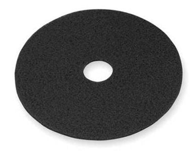 3M™ High Productivity Floor Pad, Black, Round, 20" Diameter, Non-Woven Nylon, Sold Individually-B2B Discounters