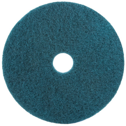 REGARD® Heavy Duty Floor Scrubbing Pad, Blue, 16", Sold Individually-B2B Discounters