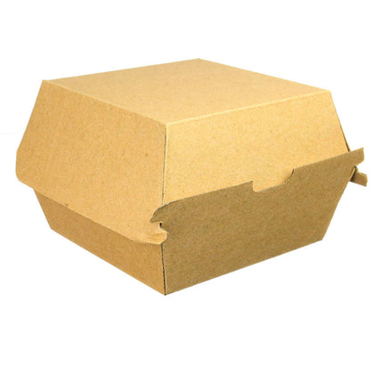 SeaSide Paper Gourmet Hamburger ClamToGo, 4 X 4 X 4", Kraft, 450/Case-B2B Discounters