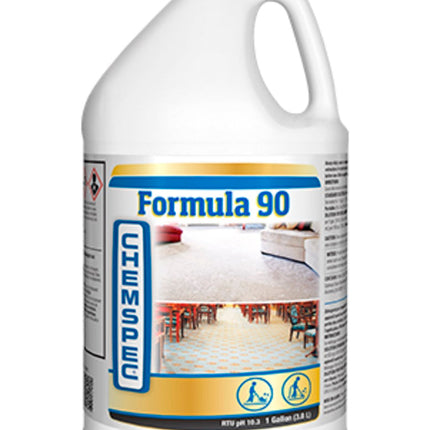 Chemspec® Formula 90 Carpet Detergent, Blue, Floral Scent, 3.8L, Sold Individually-B2B Discounters
