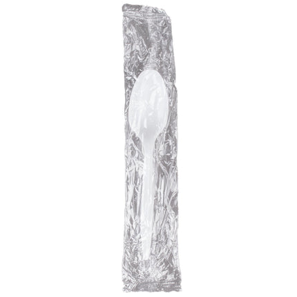 Individually Wrapped Medium Weight Teaspoon, White, Polypropylene, 1000 Teaspoons/Case, Made In Canada-B2B Discounters