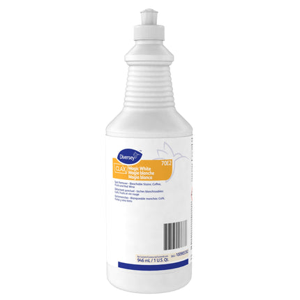 Diversey™ Clax® Magic White Stain Remover, Yellow, 32oz., Sold Individually-B2B Discounters