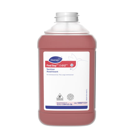 Diversey™ Final Step™ / J-512™ Sanitizer, Red, 2.5L Cartridges, Sold Individually-B2B Discounters