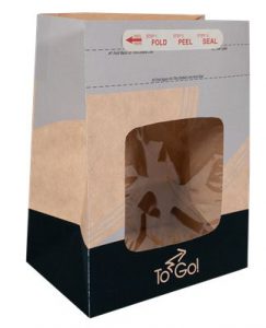 Delux Ecocraft Window Deli / Chicken Bag With Vents, 250/Case-B2B Discounters