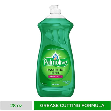 Palmolive Dish Soap, Original, Essential Clean, 28oz, 9/Case-B2B Discounters