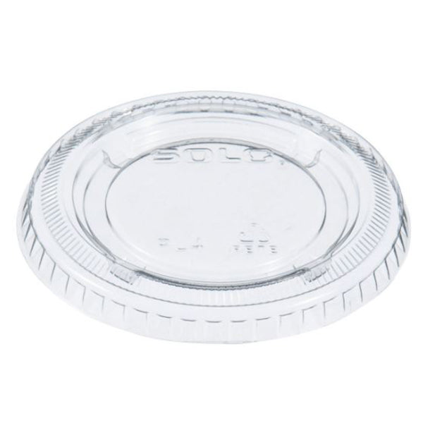 Dart® Solo® Portion Cup Lid for 3.25oz - 5.5oz, Cups, Clear, 125/Pack, 20 Packs/Case