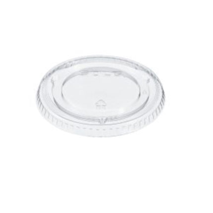 Dart® Solo® Ultra Lid With No Slot, PETE, Clear, 100/Pack, 10 Packs/Case-B2B Discounters