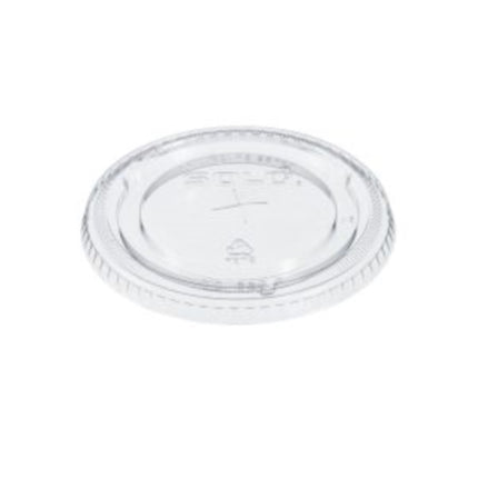 Dart® Solo® Ultra Lid With Straw Slot, PETE, Clear, 98mm, Fits 16-24oz, 100/Pack, 10 Packs/Case-B2B Discounters