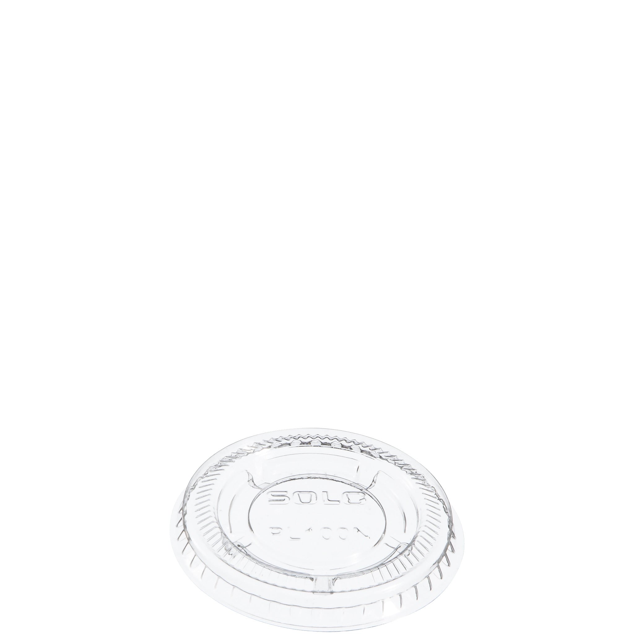 Dart® Portion Cup Lid For 1oz Cup, Clear, 125 Lids/Pack, 20 Packs/Case-B2B Discounters