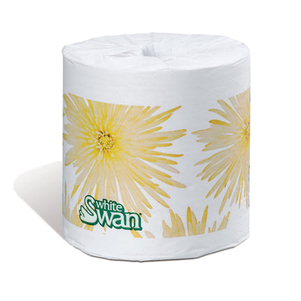 Kruger White Swan Toilet Tissue, 2PLY, 4IN, 418 Sheets/Roll, 48 Rolls/Case-B2B Discounters