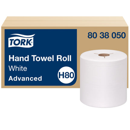 Tork® Advanced Hand Towel Roll, 1Ply, White, 800', 6 Rolls/Case-B2B Discounters