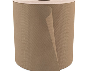 REGARD® Roll Towel, Natural, 800', 6 Rolls/Case-B2B Discounters