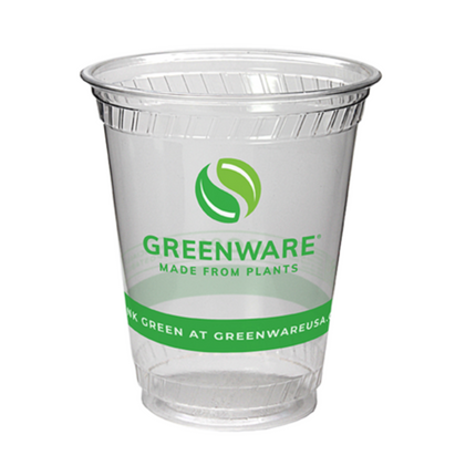 Pactiv® Compostable PLA Cold Drink Cup with Print, 9oz, 1000/Case-B2B Discounters