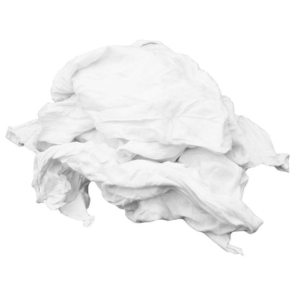 Saltex® White T-Shirt Rag, White, 25Lbs/Case-B2B Discounters