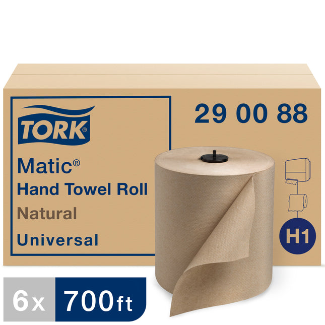 Tork® H1 Hand Towel, Kraft, 7.8", 700', 6/Case-B2B Discounters