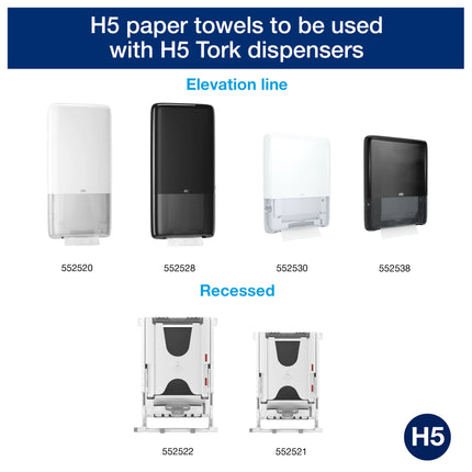 Tork® Advanced PeakServe® Continuous Hand Towel, White, 1 Ply, 410 Sheets/Pack, 12 Packs/Case-B2B Discounters