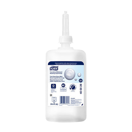 Tork® Extra Mild Hand Washing Liquid Soap, 1L, 6/Case-B2B Discounters