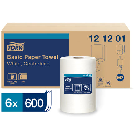 Tork® Advanced Soft Centerfeed Hand Towel, 2 Ply, White, 590', 6/Case-B2B Discounters