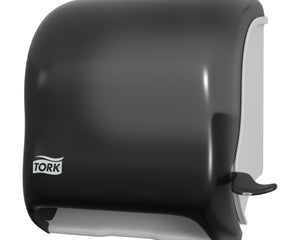 Tork® Hand Towel Roll Dispenser w/ Lever, Push-Down Handle, Smoke, 1 Dispenser/Case-B2B Discounters
