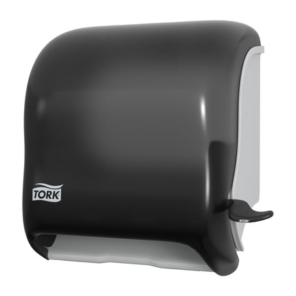 Tork® Hand Towel Roll Dispenser w/ Lever, Push-Down Handle, Smoke, 1 Dispenser/Case-B2B Discounters