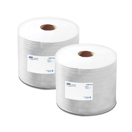 Tork® Advanced Paper Plus Centerfeed Wiper, White, 1 Ply, 380' Roll, 2 Rolls/Case-B2B Discounters