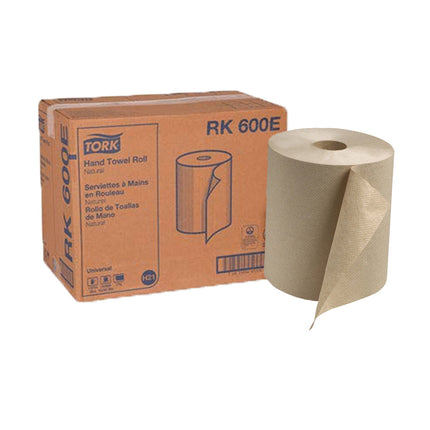 Tork® Universal Hand Towel Roll, 1-Ply, Natural, 600'/Roll, 6 Rolls/Dispensers-B2B Discounters