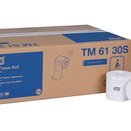Tork® Advanced Bath Tissue Roll, 2-Ply, White, 500 Sheets/Roll, 48 Rolls/Case-B2B Discounters